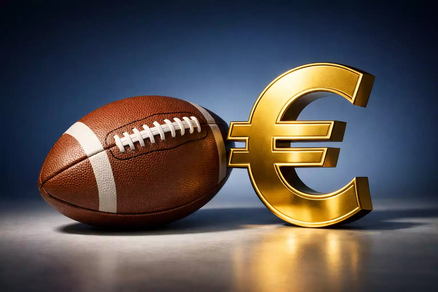 Pallone da calcio con simbolo euro che rappresenta i bonus